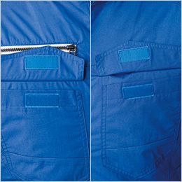 ジーベック XE98107 [春夏用]空調服半袖ブルゾン（ハーネス対応）[男性用] 両胸面ファスナーポケット。