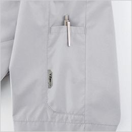 ジーベック XE98108 [春夏用]空調服®半袖ブルゾン[男性用] 左袖ペン差しに反射ネーム付き。