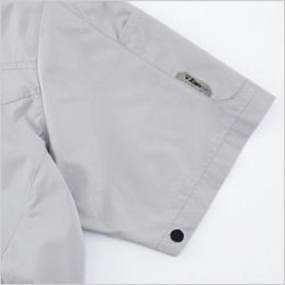 ジーベック XE98108 [春夏用]空調服®半袖ブルゾン[男性用] 袖口ドットボタンで空気の抜けを調節。