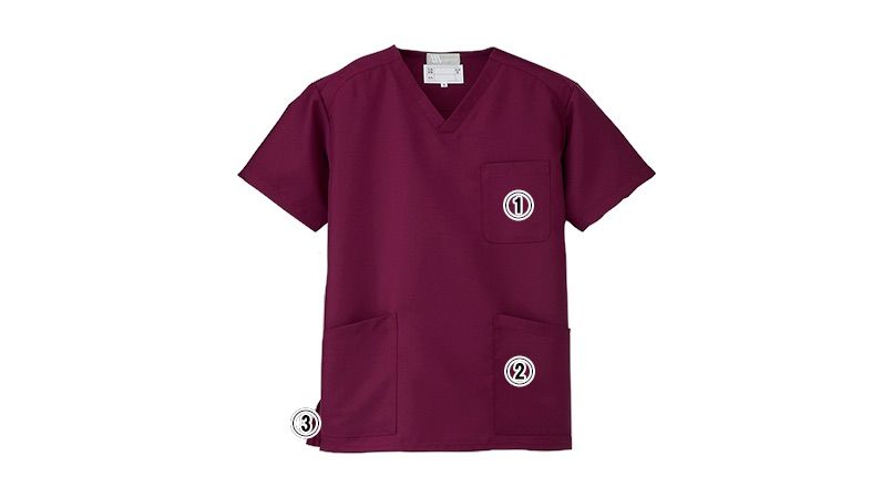 861400 アイトス/ルミエール 制菌加工スクラブ(男女兼用) 商品詳細・こだわりPOINT