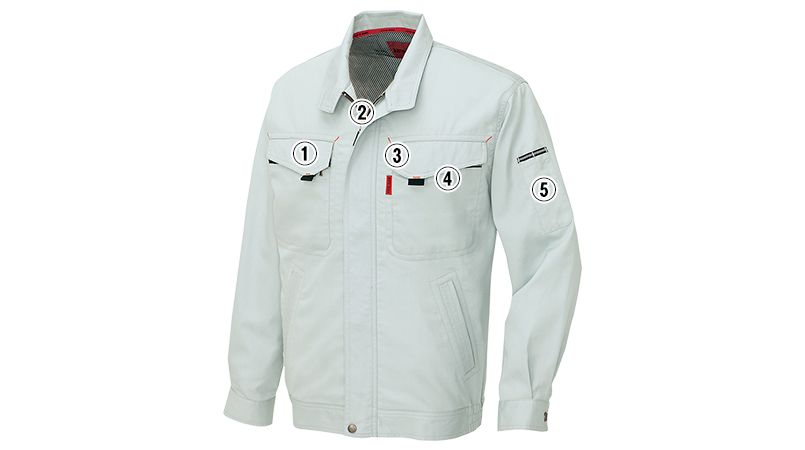 アイトス AZ5530 愛着楽綿 長袖サマーブルゾン 春夏(綿100%)(男女兼用) 商品詳細・こだわりPOINT