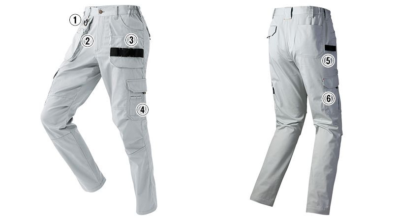 AZ7894 アイトス ストレッチカーゴパンツ(ノータック) 商品詳細・こだわりPOINT