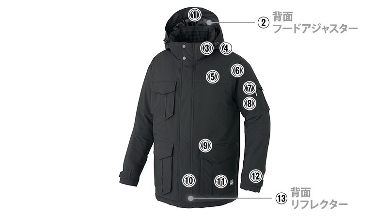 アイトス AZ8575 [秋冬用]防寒コート[男女兼用]｜ユニフォームの通販ならユニフォームタウン