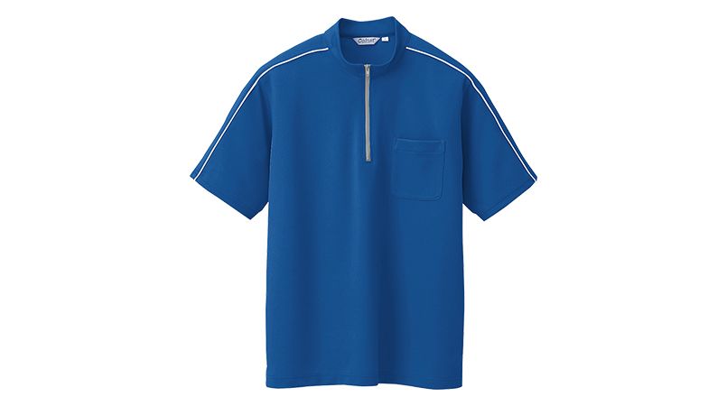 CL3000 アイトス 半袖クイック ドライジップ ポロシャツ(男女兼用) ニットパイピング 商品詳細・こだわりPOINT