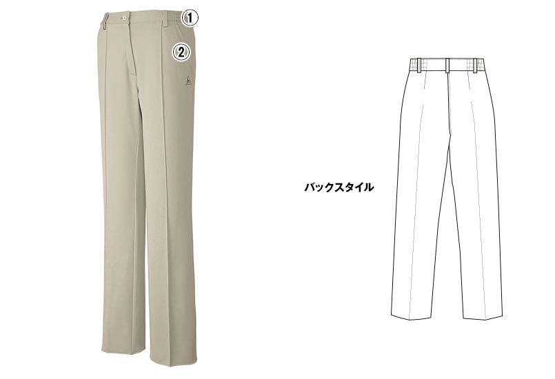 UZL4013 ルコック ジャージ 脇ゴムニットスラックスパンツ (女性用) 商品詳細・こだわりPOINT