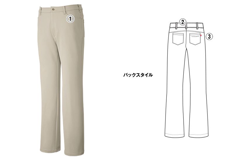 UZL4021 ルコック ニットスラックスパンツ(男性用) 商品詳細・こだわりPOINT