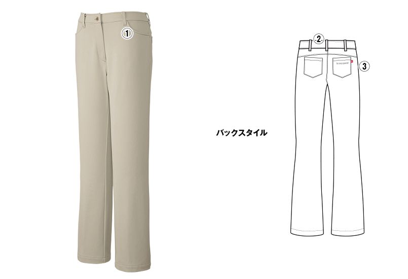 UZL4022 ルコック ジャージ ニットスラックスパンツ (女性用) 商品詳細・こだわりPOINT