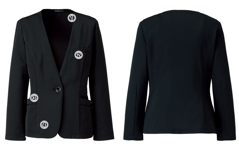 買取 おすすめ ジャケット LJ0762 5号～21号 ボンマックス BONMAX 女性用 2色展開 ジャケット  BLOGDEV-FOGTECHNIKAOLAB