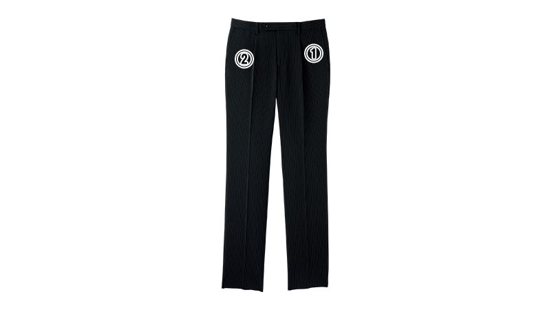 FP6018M FACEMIX/ALBA(アルバ) ストレッチワンタックパンツ(男性用) レギュラー/ストライプ 商品詳細・こだわりPOINT