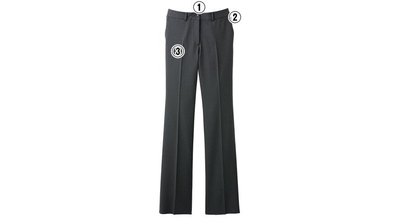FP6301L FACEMIX ノータックストレートパンツ(女性用)ストライプ 商品詳細・こだわりPOINT