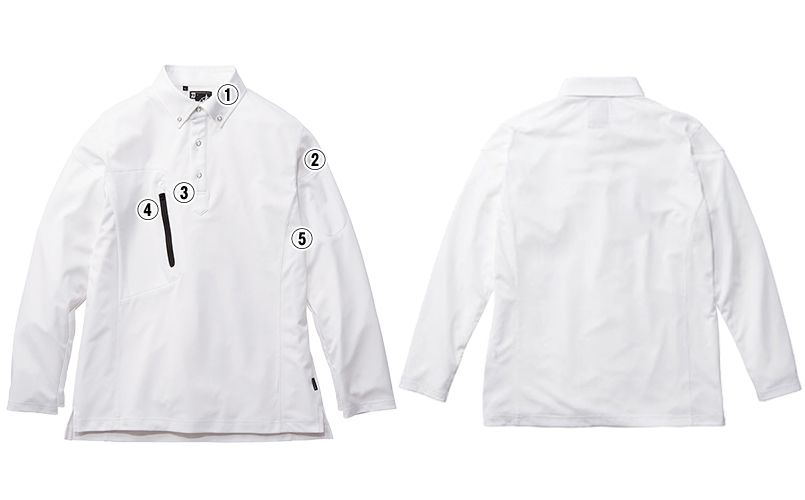 RS4903 ROCKY 長袖トリコットシャツ(男女兼用) ニット 商品詳細・こだわりPOINT