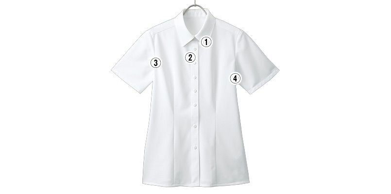 アルファピア AR1688 半袖シャツ [ニット/紫外線カット]｜事務服の通販ならユニフォームタウン