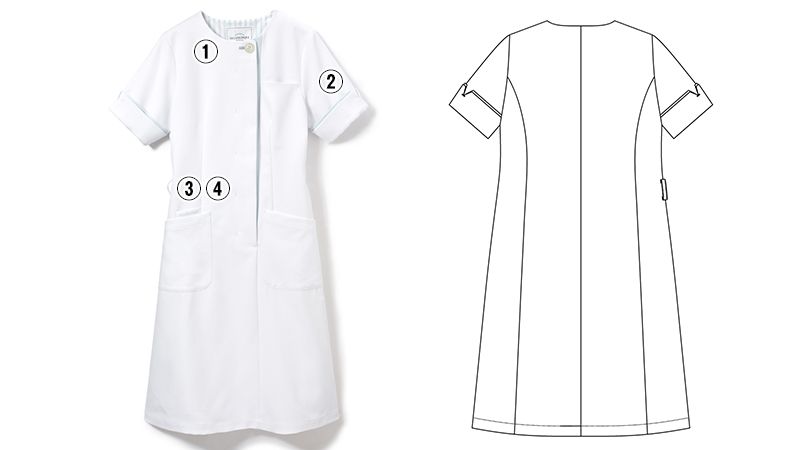 614 ジェラート ピケ&クラシコ レイヤースリーブワンピース(女性用) 商品詳細・こだわりPOINT