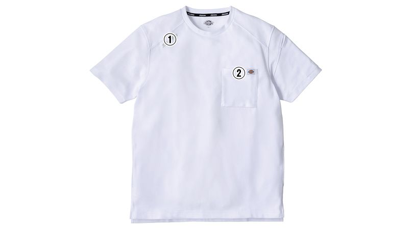 コーコス D-6017 [春夏用]Dickies T/C 鬼鹿の子 半袖Tシャツ[男女兼用