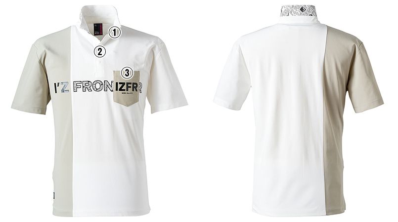 吸水速乾ストレッチマイクロピケB.C.半袖ポロシャツ