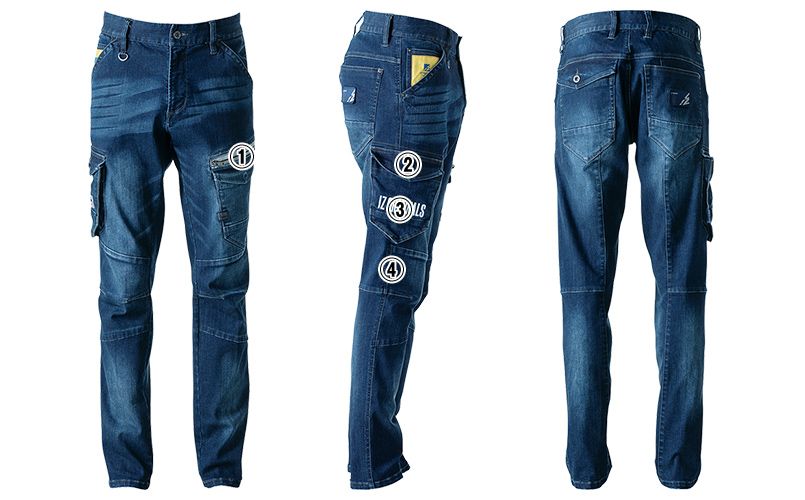 アイズフロンティア 7262S [通年]ストレッチ3Dカーゴパンツ[男性用