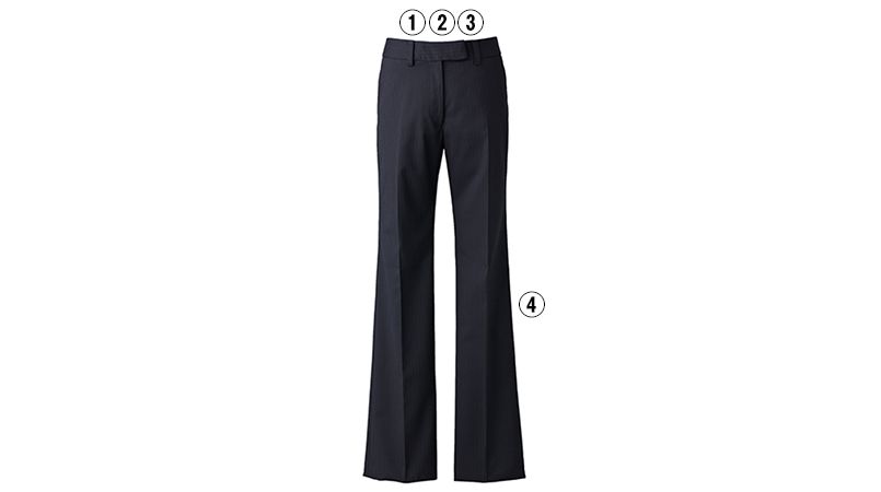 EAL522 enjoy フレアーストレートパンツ ストライプ 商品詳細・こだわりPOINT