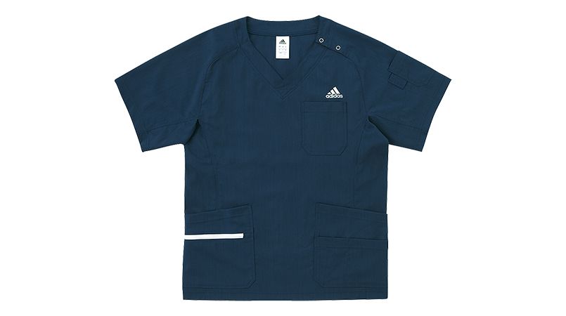 在庫限り 返品交換不可 Sms118 15 18 アディダス スクラブ 男性用 背中にアクションプリーツ ユニフォームタウン
