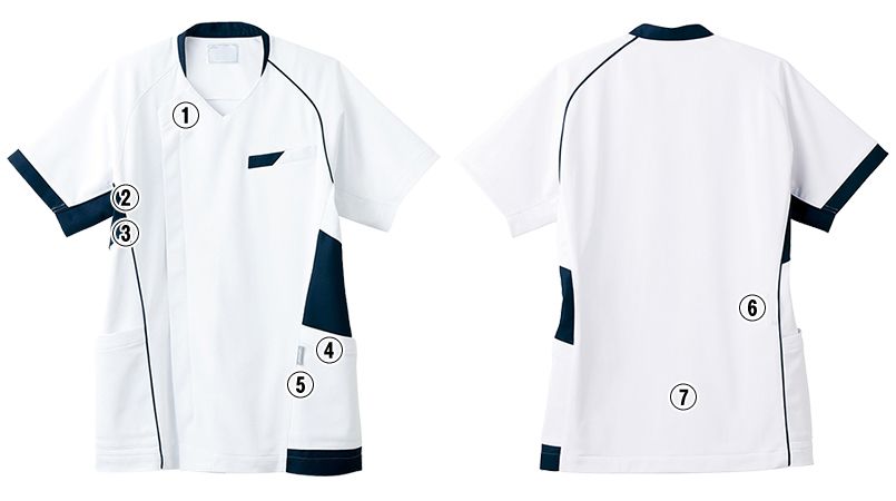 廃番・返品交換不可]CHM401 アシックス(asics) スクラブ[男女兼用