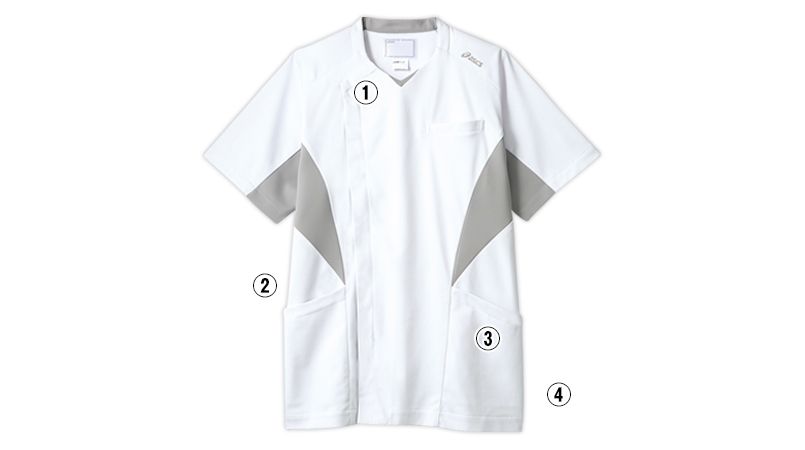 CHM857 アシックス(asics) スクラブ/半袖(男性用) 商品詳細・こだわりPOINT