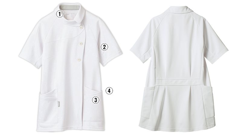LKM001-0100 0105 0119 0145 アシックス(asics) ナースジャケット(女性用) 商品詳細・こだわりPOINT