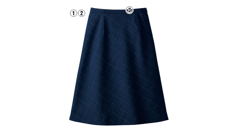 Selery S-16541 16549 [秋冬用]Patrick cox Aラインスカート ブラインドチェック｜事務服の通販ならユニフォームタウン
