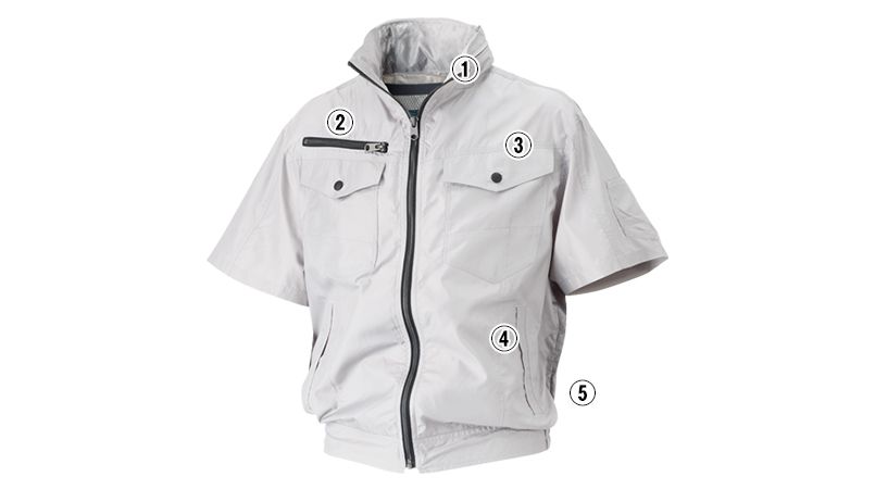 05811 シンメン S-AIR フードインハーフジャケット(男性用) 商品詳細・こだわりPOINT