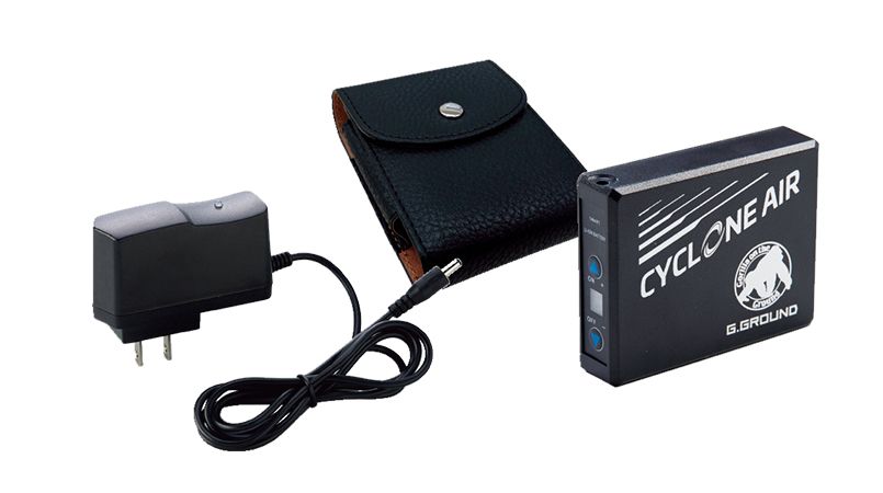 14002 G・GROUND サイクロンエアー バッテリーセット(バッテリー1個、ケース1個、充電器) 商品詳細・こだわりPOINT
