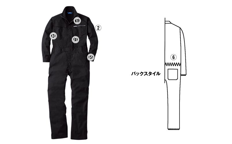 39010 桑和 つなぎ 続服 商品詳細・こだわりPOINT