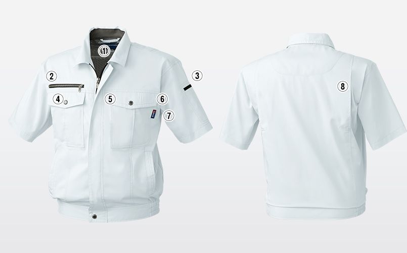 611 桑和 半袖ブルゾン 商品詳細・こだわりPOINT