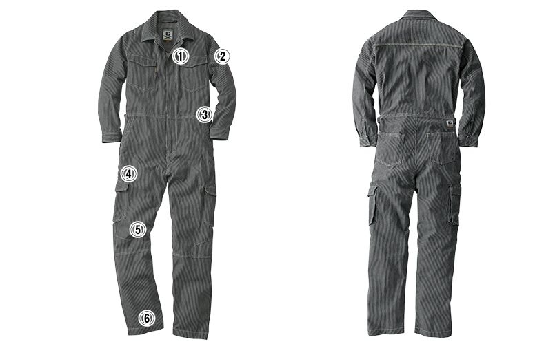 9600 桑和 G・GROUND つなぎ 続服 商品詳細・こだわりPOINT
