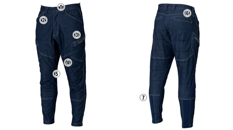 TS DESIGN 5234 メンズニッカーズ中綿キルティングカーゴパンツ(男女兼用) 商品詳細・こだわりPOINT