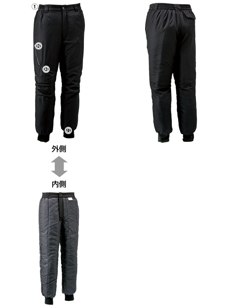 846322 TS DESIGN かっこいいドカジャンパンツウインターフライトパンツ(男女兼用) 商品詳細・こだわりPOINT