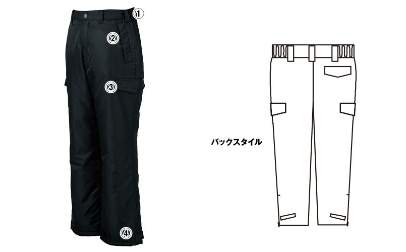 ジーベック 890 ライダーススタイル 防寒パンツ 防風 商品詳細・こだわりPOINT