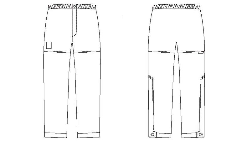 AZ56313 アイトス ディアプレックス 全天候型レディースパンツ(女性用) ハンガーイラスト・線画