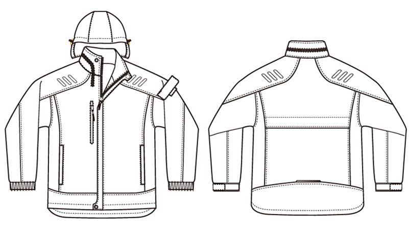 アイトス AZ6169 光電子防風防寒ジャケット(フードイン)(男女兼用)｜ユニフォームの通販ならユニフォームタウン