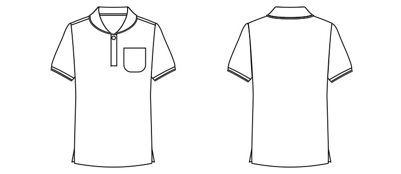 TB4001L ナチュラルスマイル ドライ ショールカラーポロシャツ (女性用) ハンガーイラスト・線画