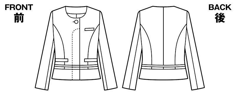 Mary Quant M43161 [通年] ジャケット [ストレッチ]｜事務服の通販ならユニフォームタウン