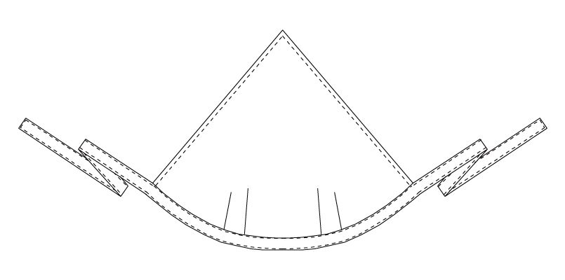 AS-5925 チトセ(アルベ) 三角巾(男女兼用) ハンガーイラスト・線画
