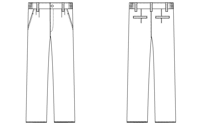 自重堂 WH10916 WHISEL メンズツータックパンツ ハンガーイラスト・線画