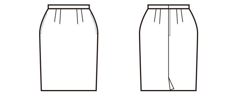 en joie(アンジョア) 51070 [通年]エコ素材でプチプラ人気のスカート 無地 ハンガーイラスト・線画