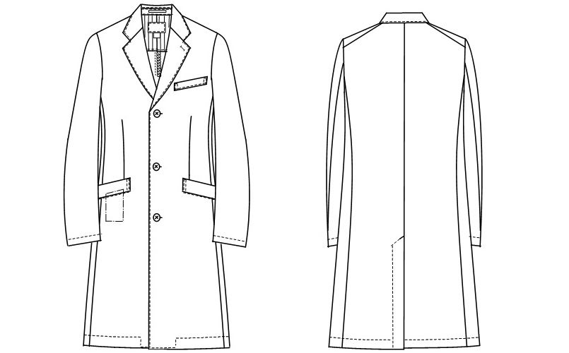 Sd3000 ナガイレーベン Nagaileben シングルコート長袖 男性用 白衣の通販ならユニフォームタウン