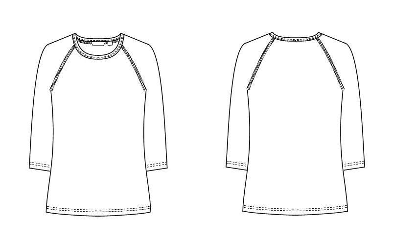 SI5077 ナガイレーベン メディフォルテ Tシャツ(男女兼用) ハンガーイラスト・線画