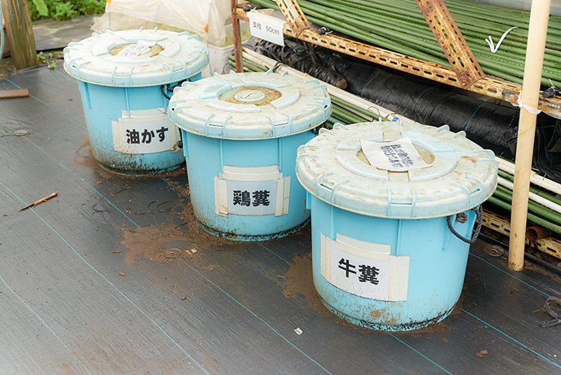 薬品の持ち込みは禁止。有機質肥料だけを使用